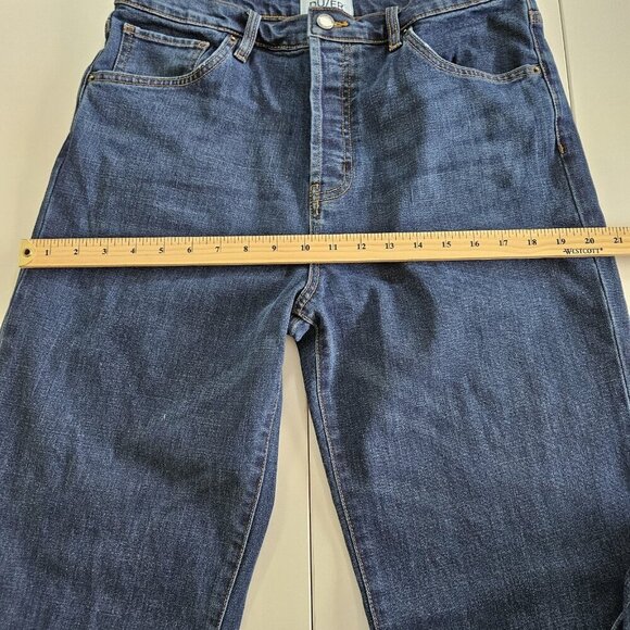 DU/ER Jeans Womens 32x33 (31) Blue Wide Leg WFMS4375 Stretch Hippie Preppy Boho - Picture 6 of 16